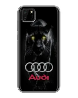Чехол для Huawei Y5p с картинкой «Пантера и Audi» Чехол для Huawei Y5p с картинкой «Пантера и Audi»