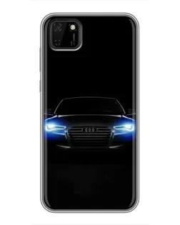 Чехол для Huawei Y5p с картинкой «Audi в неоне» Чехол для Huawei Y5p с картинкой «Audi в неоне»