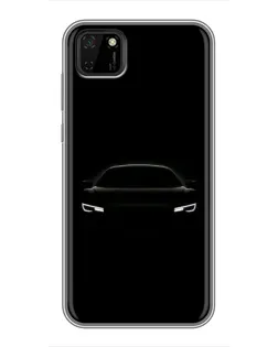Чехол для Huawei Y5p с картинкой «Взгляд Audi в темноте» Чехол для Huawei Y5p с картинкой «Взгляд Audi в темноте»