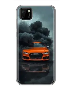 Чехол для Huawei Y5p с картинкой «Audi в облаках дыма» Чехол для Huawei Y5p с картинкой «Audi в облаках дыма»