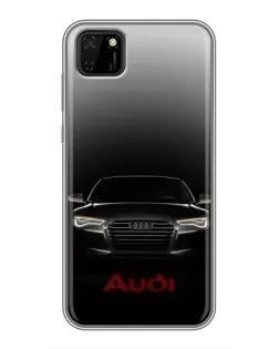 Чехол для Huawei Y5p с картинкой «Audi — градиентный контур» Чехол для Huawei Y5p с картинкой «Audi — градиентный контур»