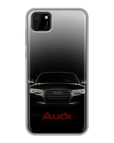 Чехол для Huawei Y5p с картинкой «Audi — градиентный контур»