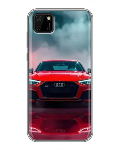 Чехол для Huawei Y5p с картинкой «Audi RS — красный стиль»