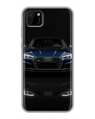 Чехол для Huawei Y5p с картинкой «Audi — ночное отражение»