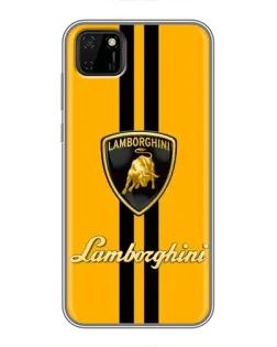 Чохол для Huawei Y5p з картинкою «Lamborghini Stripe жовтий»
