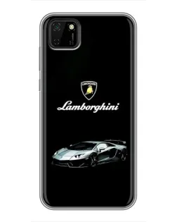 Чохол для Huawei Y5p з картинкою «Логотип Lamborghini класика»