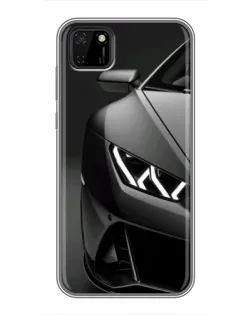 Чохол для Huawei Y5p з картинкою «Lamborghini фари деталізація»