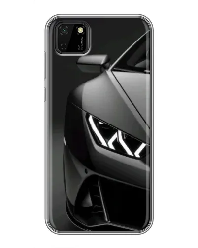 Чехол для Huawei Y5p с картинкой «Lamborghini фары детализация»