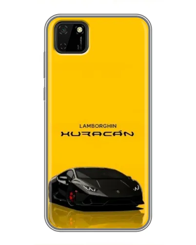 Чехол для Huawei Y5p с картинкой «Lamborghini Huracan черный»