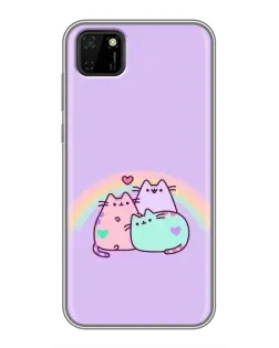 Чохол для Huawei Y5p з картинкою «Веселкові Пушини» Чохол для Huawei Y5p з картинкою «Веселкові Пушини»