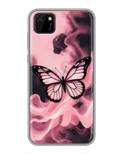 Чехол для Huawei Y5p с картинкой «Бабочка в дыму»