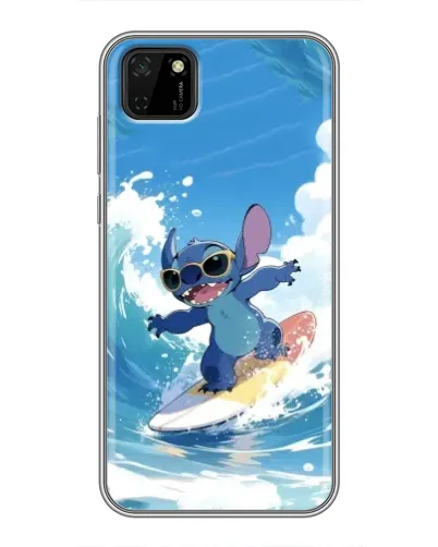 Чехол для Huawei Y5p с картинкой «Стич на волне»