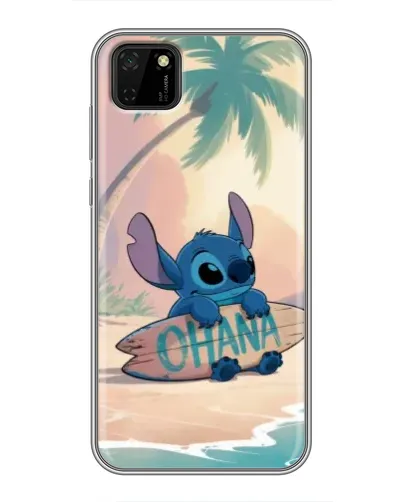 Чехол для Huawei Y5p с картинкой «Стич на серфе»