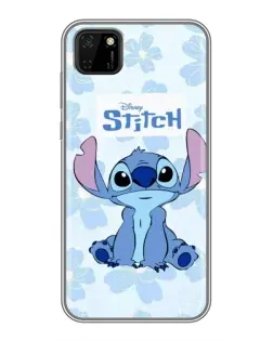 Чехол для Huawei Y5p с картинкой «Stitch среди цветов»