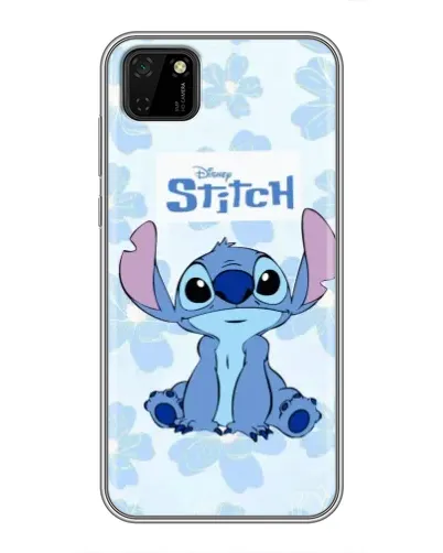 Чехол для Huawei Y5p с картинкой «Stitch среди цветов»