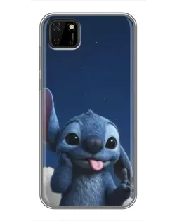 Чехол для Huawei Y5p с картинкой «Стич в облаках»