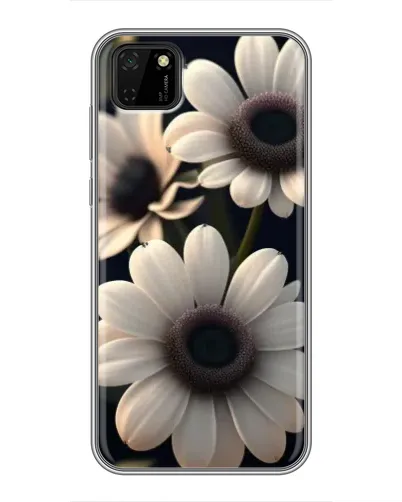 Чохол для Huawei Y5p з картинкою «Білі маргаритки макро»
