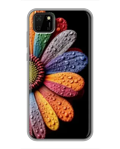 Чохол для Huawei Y5p з картинкою «Райдужна квітка»