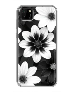 Чохол для Huawei Y5p з картинкою «Монохромні айстри»