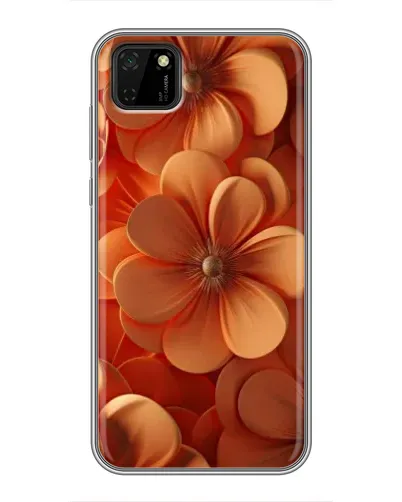 Чохол для Huawei Y5p з картинкою «Помаранчева макро квітка»