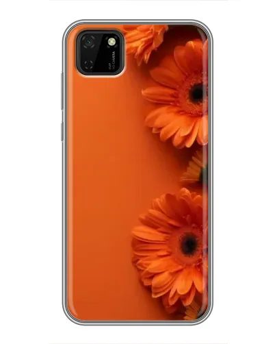 Чохол для Huawei Y5p з картинкою «Помаранчеві гербери»