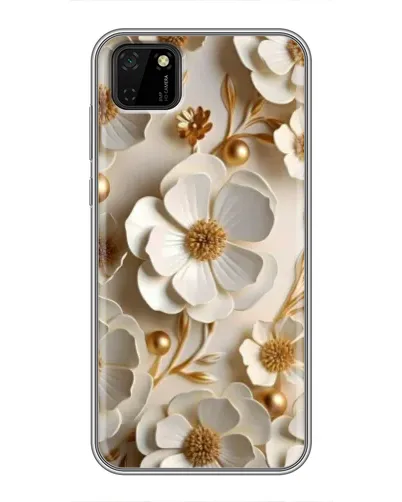Чохол для Huawei Y5p з картинкою «Білі паперові квіти»