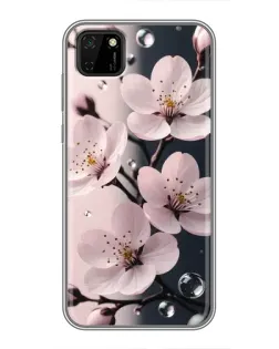 Чохол для Huawei Y5p з картинкою «Ніжня сакура та краплі»