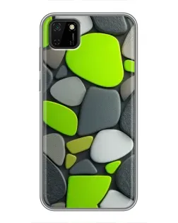 Чохол для Huawei Y5p з картинкою «Яскрава неонова галька»