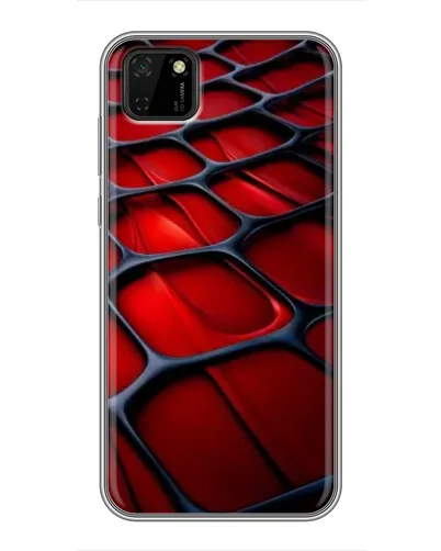Чохол для Huawei Y5p з картинкою «Червона глянцева сітка»