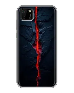 Чохол для Huawei Y5p з картинкою «Червона лавова тріщина»