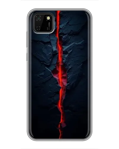 Чохол для Huawei Y5p з картинкою «Червона лавова тріщина»