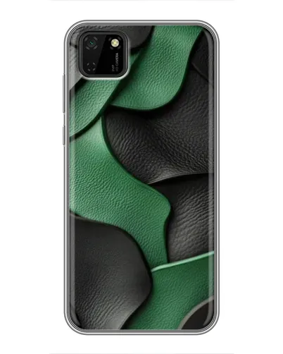 Чохол для Huawei Y5p з картинкою «Зелені шкіряні хвилі»