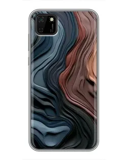 Чохол для Huawei Y5p з картинкою «Кольорові хвилі каньйону»