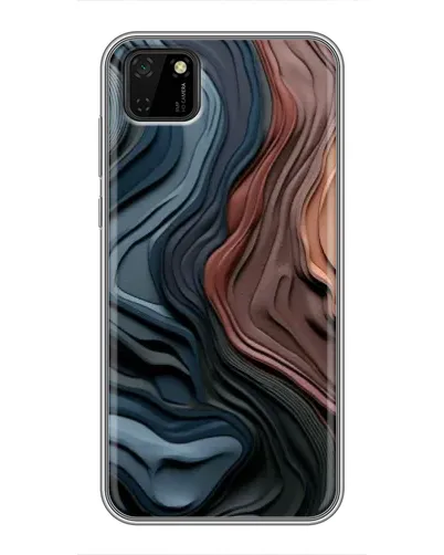 Чохол для Huawei Y5p з картинкою «Кольорові хвилі каньйону»