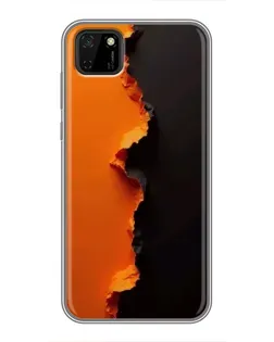 Чохол для Huawei Y5p з картинкою «Помаранчевий розлом»
