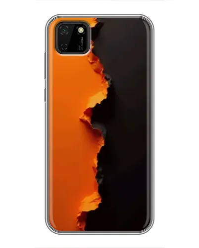 Чохол для Huawei Y5p з картинкою «Помаранчевий розлом»
