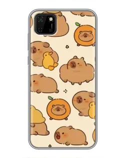 Чохол для Huawei Y5p з картинкою «Капібари з апельсинами»