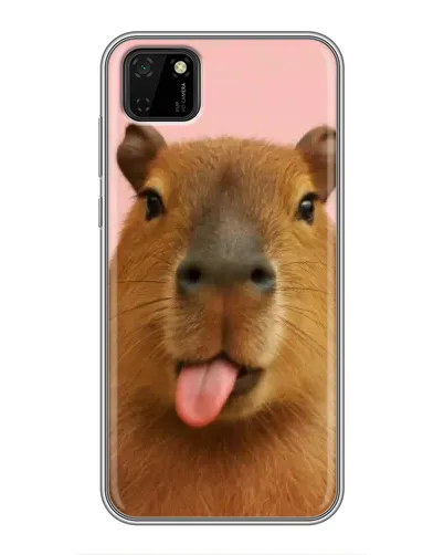 Чохол для Huawei Y5p з картинкою «Капібара з язиком»