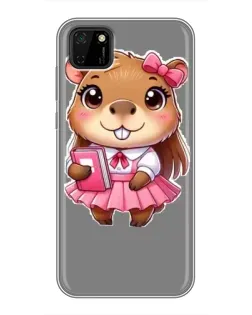 Чохол для Huawei Y5p з картинкою «Дівчинка капібара»