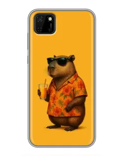 Чохол для Huawei Y5p з картинкою «Капібара на відпочинку»