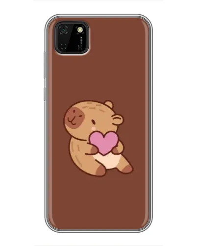 Чохол для Huawei Y5p з картинкою «Капібара з серцем»