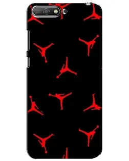 Чехол для Huawei Y6 2018 с картинкой «Jordan Red Pattern» Чехол для Huawei Y6 2018 с картинкой «Jordan Red Pattern»