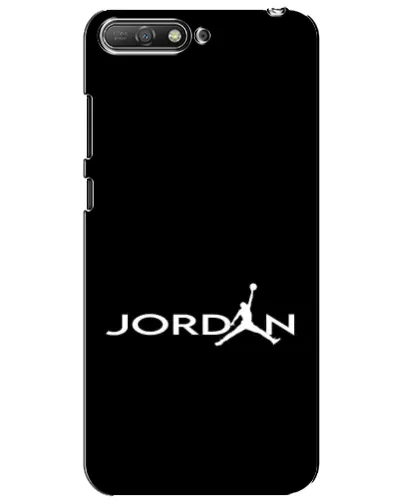 Чехол для Huawei Y6 2018 с картинкой «Jordan White Logo»