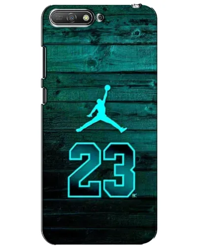 Чехол для Huawei Y6 2018 с картинкой «Jordan Cyan 23»
