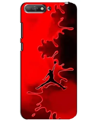 Чехол для Huawei Y6 2018 с картинкой «Jordan Red Smoke»