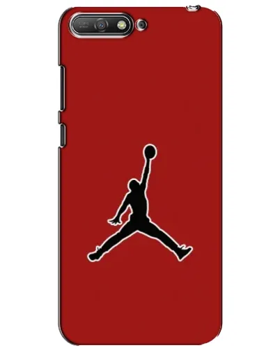 Чехол для Huawei Y6 2018 с картинкой «Jordan Red Back»