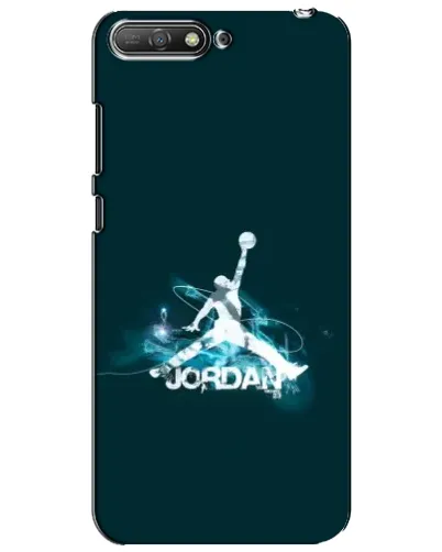 Чехол для Huawei Y6 2018 с картинкой «Jordan Blue Fire»