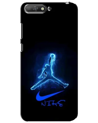 Чехол для Huawei Y6 2018 с картинкой «Jordan Neon Blue»