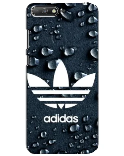 Чехол для Huawei Y6 2018 с картинкой «Adidas Trefoil Blue»