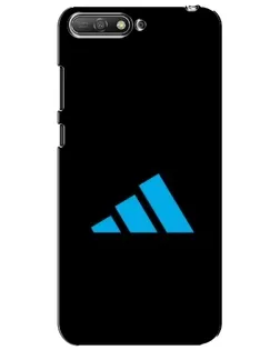 Чехол для Huawei Y6 2018 с картинкой «Adidas Cyan Logo»